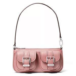 Michael Kors Zoe Small Buckled Convertible Pouchette Pink